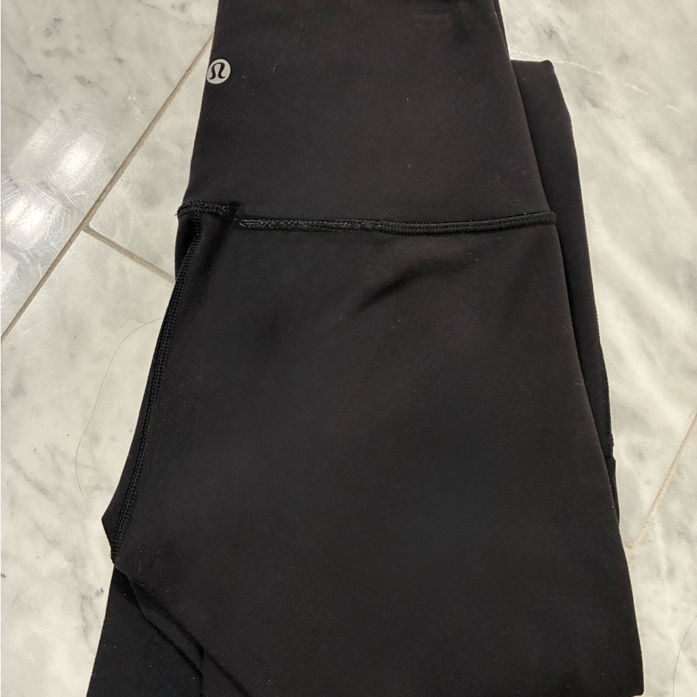 Lululemon Wunder Under High Rise Tech Mesh Cutout Leggings. Like New!  Size 4 - Picture 3 of 6